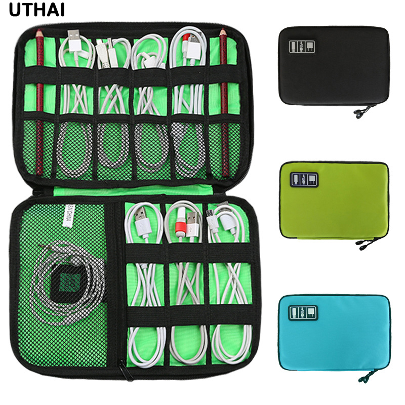 Laptop Accessories Kit Bag - UTHAI Digital Storage Bag USB Data