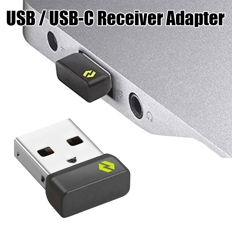 Mini Wireless Mouse - Wireless USB/USB-C Receiver Adapter Fit for