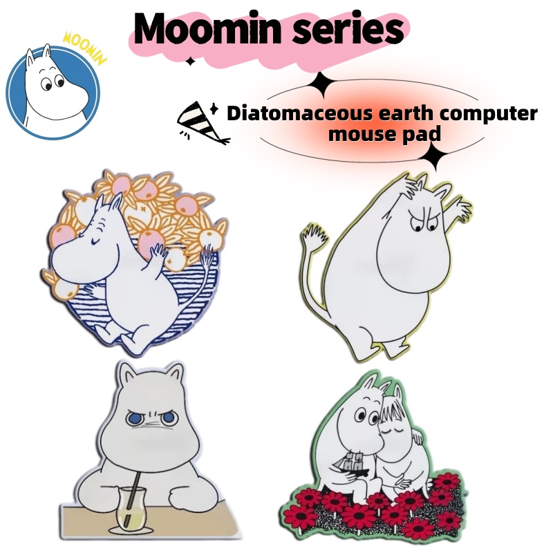 Cute Hippo Moomin Cartoon Diat - Laptop Accessories Bundle ulasan dan harga
