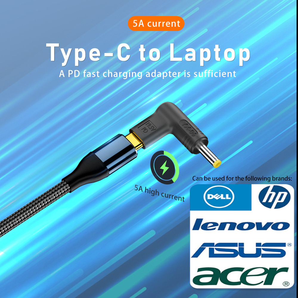 100W USB Type C to DC Fast Cha - Laptop Accessories Hp ulasan dan harga