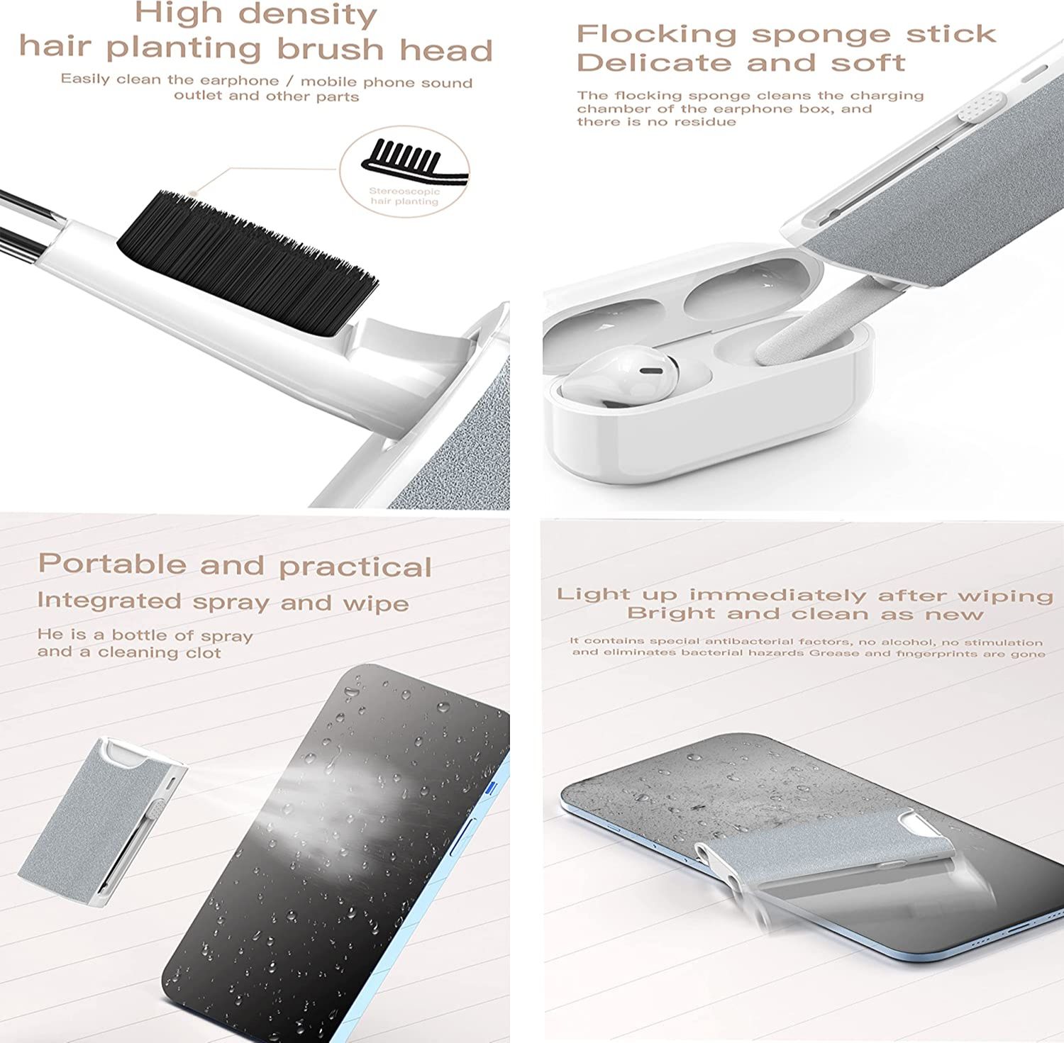 5 in 1 Earphone Cleaner Brush  - Screen Cleaning Kit ulasan dan harga