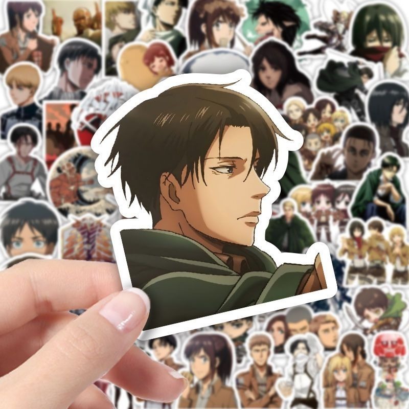 60Pcs Attack on Titan Anime St - Laptop Accessories Case ulasan dan harga