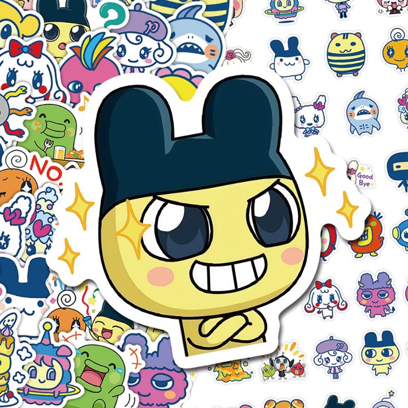 Japanese Tamagotchi Stickers E - Laptop Accessories Case ulasan dan harga