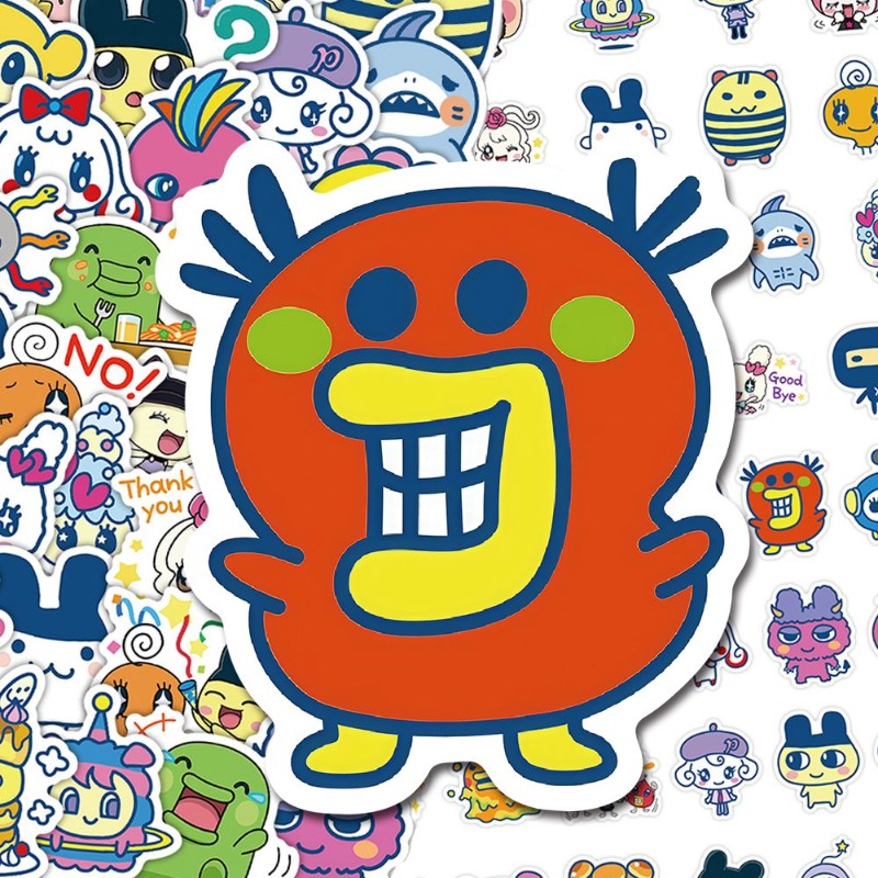 Japanese Tamagotchi Stickers E - Laptop Accessories Case ulasan dan harga