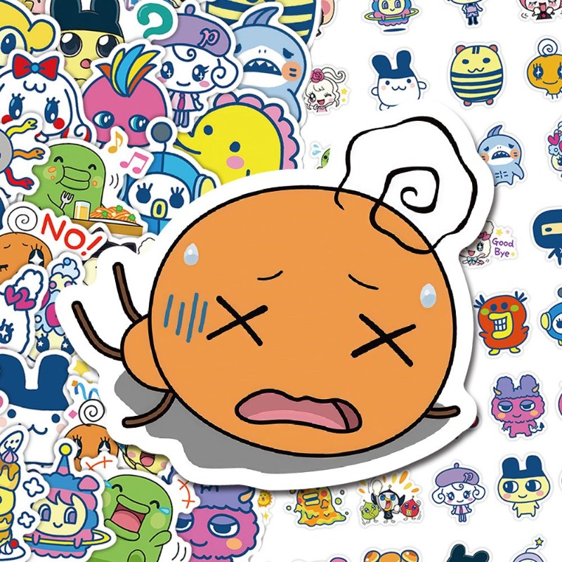 Japanese Tamagotchi Stickers E - Laptop Accessories Case ulasan dan harga