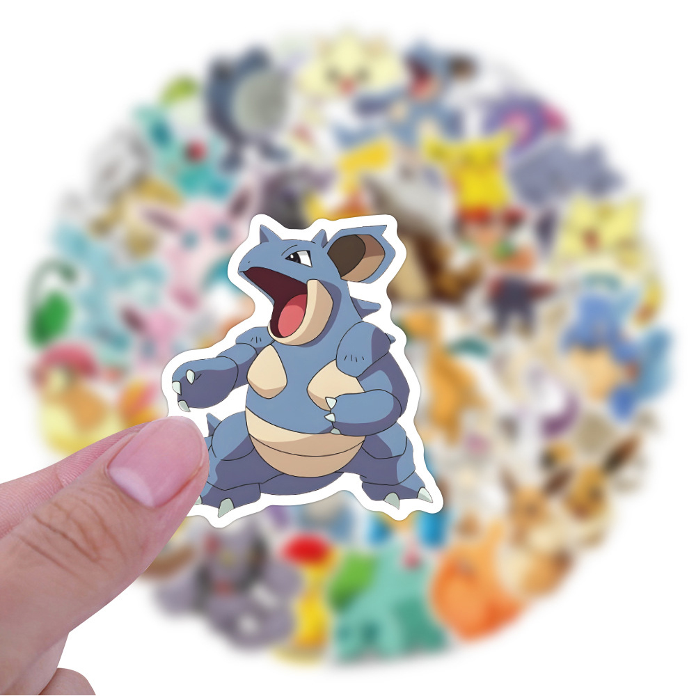 50/60pcs Cute Cartoon Anime Po - Laptop Accessories Toys ulasan dan harga