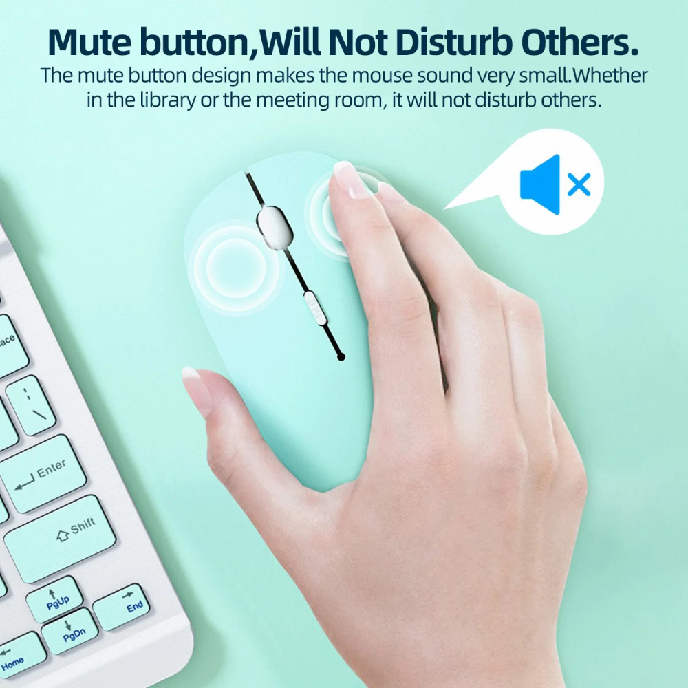 Silent Bluetooth-compatible Mo - Mini Wireless Mouse ulasan dan harga