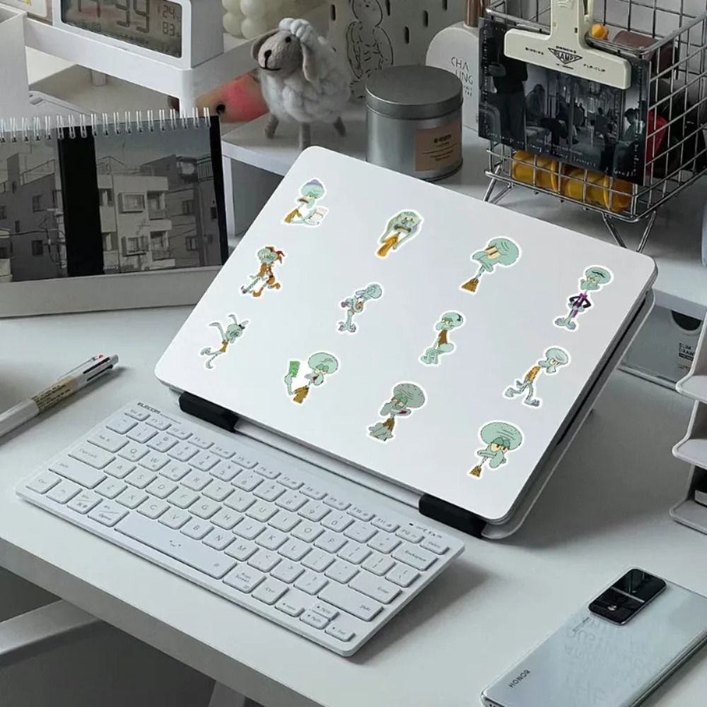 60Pcs SpongeBob Squidward Tent - Laptop Accessories Case ulasan dan harga
